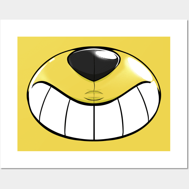 Pool toy muzzle, Yellow Wall Art by Pawgyle